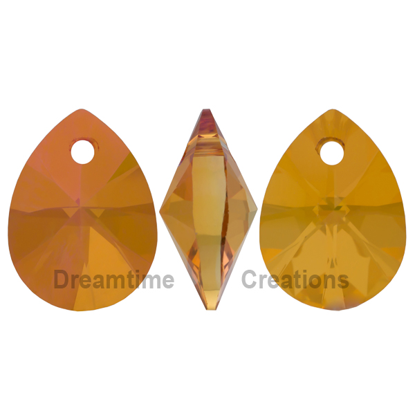 Dreamtime Crystal DC 6128 Mini Pear Pendant Crystal Astral Pink 10mm